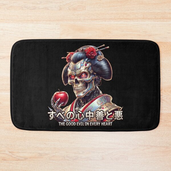 Item preview, Cybernetic Geisha Skull Holding Apple designed and sold by Voodoo Store Paranormal Collections.
