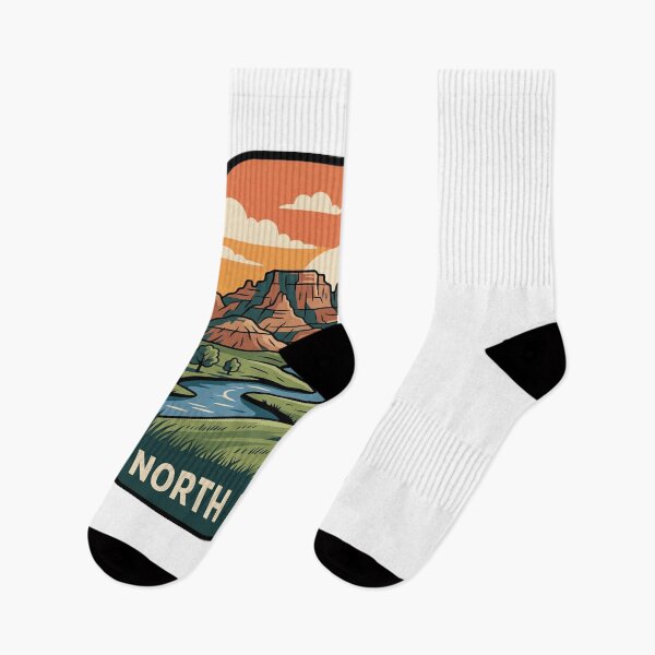 Item preview, Retro North Dakota Badlands Bison Travel Graphic designed and sold by Paper Drip.