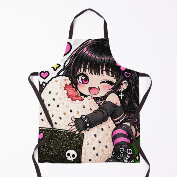 Item preview, Goth Food Gremlin Loves Onigiri designed and sold by AnnekeJordaan.