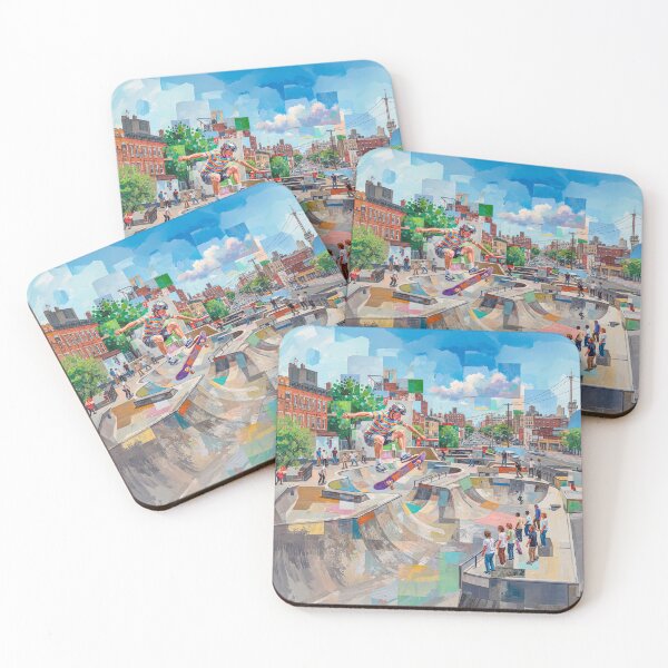 Item preview, Inner City Skateboarding Park Pop Art designed and sold by Home Decor Art.