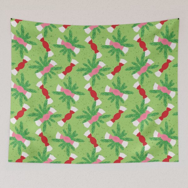 Item preview, Christmas Candies and Pine Branches designed and sold by studiodrchicken.