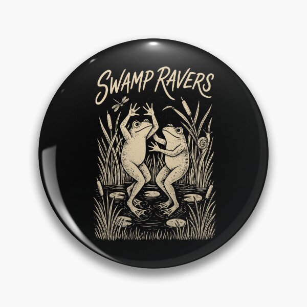 Item preview, Swamp Ravers Dancing Frogs – Funny Electronic Music Festival Design designed and sold by paulo silveira.