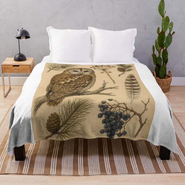 Item preview, Botanical Tawny Owl Pine Study Plate designed and sold by kuradoshanon.