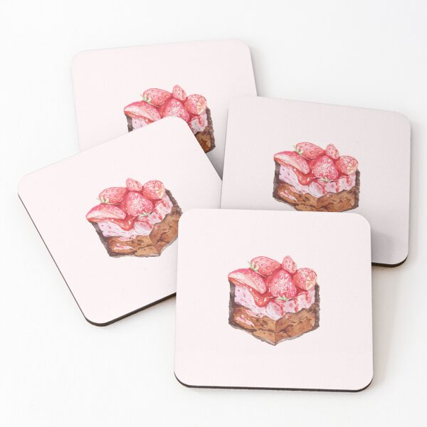 Item preview, Watercolor Strawberry Chocolate Cake designed and sold by Anyahei.