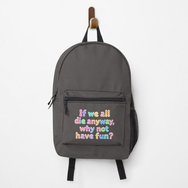 Item preview, If We All Die Anyway Motivational Quote Typography Poster designed and sold by ManggaeJM.