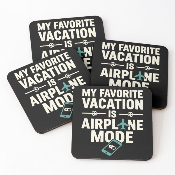 Item preview, My Favorite Vacation Is Airplane Mode Unplugged Humor designed and sold by DuckOddity.