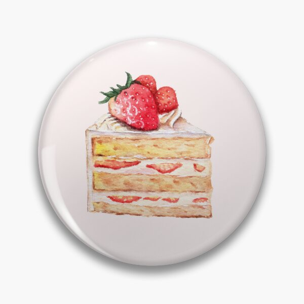Item preview, Watercolor Strawberry Layer Cake designed and sold by Anyahei.