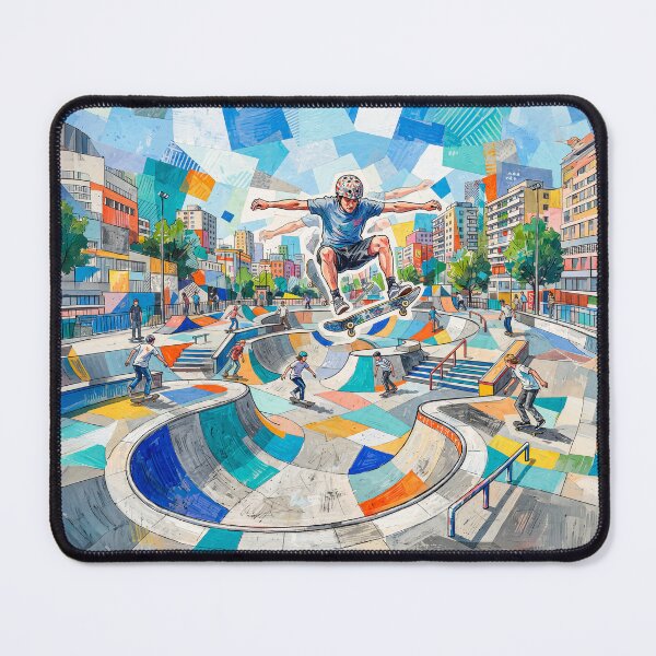 Item preview, Inner City Skateboarding Pop Art Collage designed and sold by Home Decor Art.