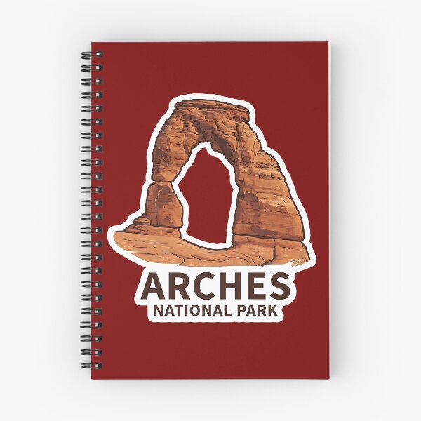 Item preview, Arches National Park Utah Delicate Arch Vintage Desert Badge designed and sold by LittleArij.