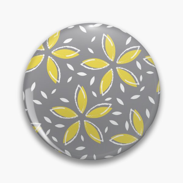 Item preview, Fresh bright yellow flowers and white flecks pattern designed and sold by DEBORAH DEY.