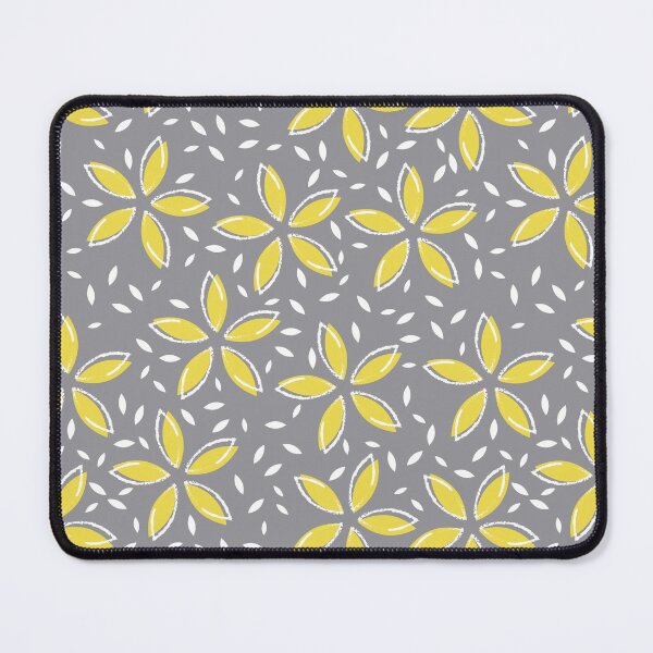 Item preview, Fresh bright yellow flowers and white flecks pattern designed and sold by DEBORAH DEY.