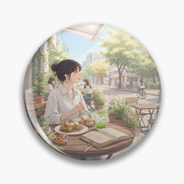 Item preview, Sunny Sunday Brunch & Reading: Cozy Terrace Café Vibes in Seoul designed and sold by SOOstudio73.
