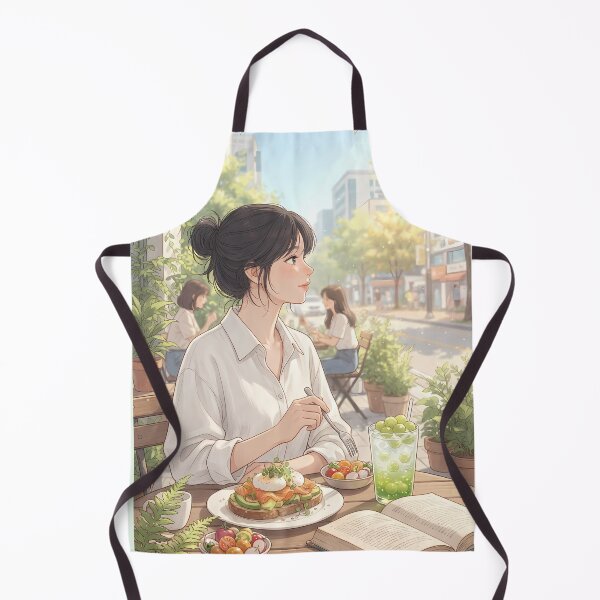 Item preview, Sunny Sunday Brunch & Reading: Cozy Terrace Café Vibes in Seoul designed and sold by SOOstudio73.