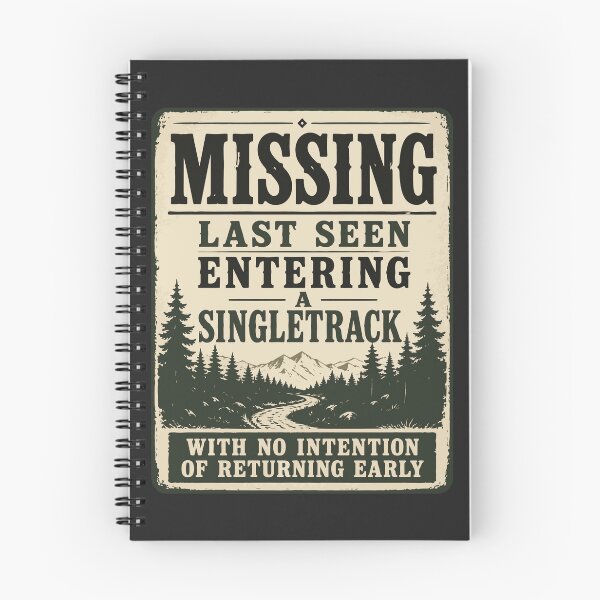 Item preview, Missing Person Last Seen Entering Trail | Funny MTB Sticker designed and sold by SingleTrackes.