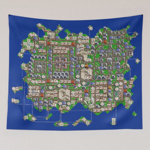 Item preview, SimCity SNES: La metrópolis isleña definitiva en pixel art. designed and sold by Pixel Otaku Gallery.