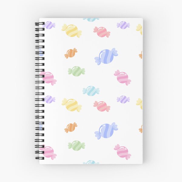 Item preview, Colorful Pastel Wrapped Candy Seamless Pattern on Black Background designed and sold by MathuraPresent.