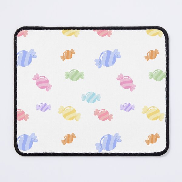 Item preview, Colorful Pastel Wrapped Candy Seamless Pattern on Black Background designed and sold by MathuraPresent.