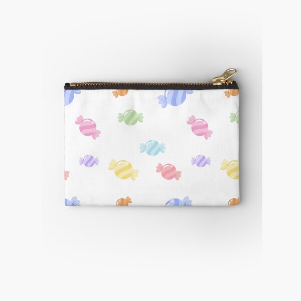 Item preview, Colorful Pastel Wrapped Candy Seamless Pattern on Black Background designed and sold by MathuraPresent.