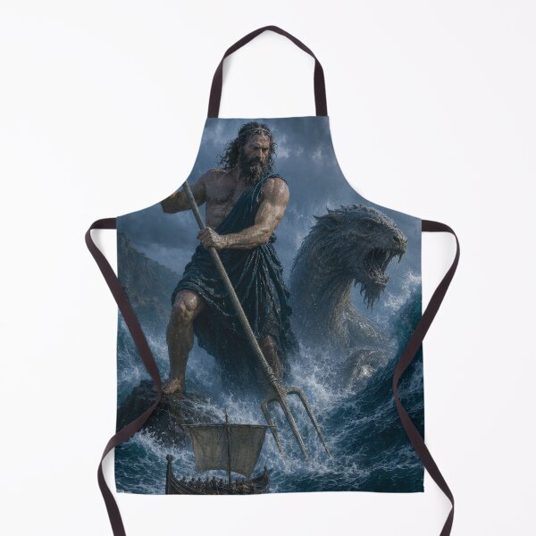 Item preview, Poseidon Unleashes the Storm of the Ancient Sea designed and sold by MarlicShop.