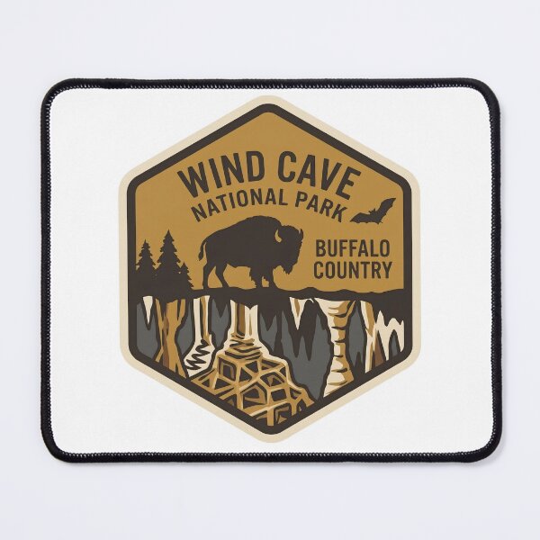 Item preview, Wind Cave National Park South Dakota Vintage Bison Cave Badge designed and sold by LittleArij.