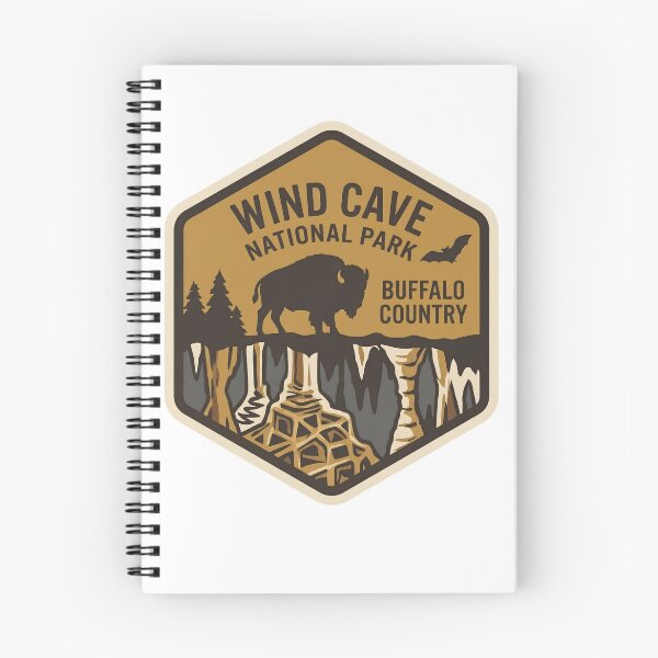Item preview, Wind Cave National Park South Dakota Vintage Bison Cave Badge designed and sold by LittleArij.