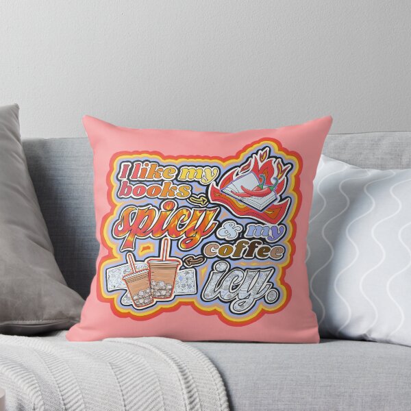 Item preview, I like my books spicy and my coffee icy | Hand drawn, no AI#X designed and sold by LibrarianLauren.