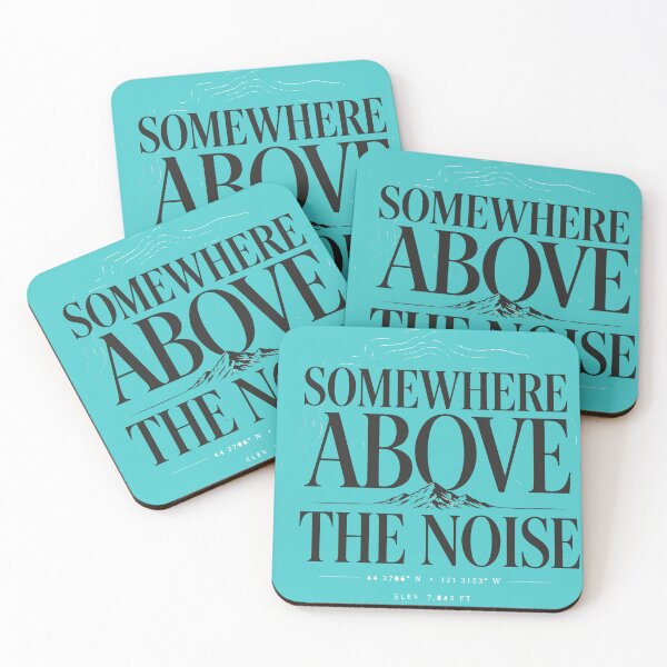 Item preview, Somewhere Above The Noise Premium Mountain Shirt designed and sold by SingleTrackes.