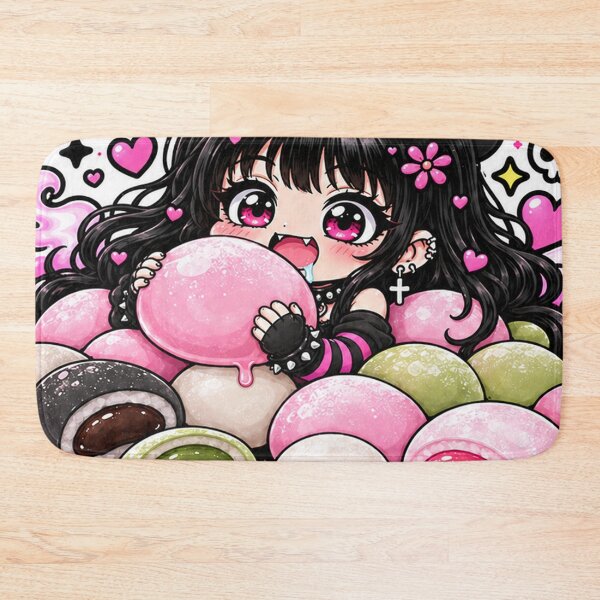 Item preview, Goth Food Gremlin Loves Mochi designed and sold by AnnekeJordaan.