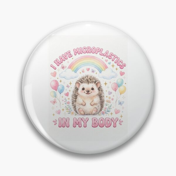 Item preview, Hedgehog I have microplastics in my body microplastic funny gag adult humor novelty meme memes pet christmas birthday designed and sold by CheeseBlueprint.