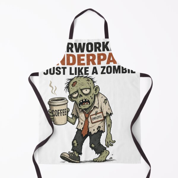 Item preview, Overworked Underpaid Zombie Shirt, Comfort Colors® Retail Worker Halloween Tee, Funny Customer Service Graphic designed and sold by TshirtsLabs.