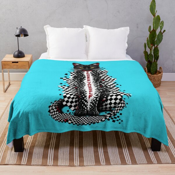 Item preview, Check Yourself Black Cat Checkerboard designed and sold by Art With Impact – Statement Art & Apparel for Deep Thinkers.