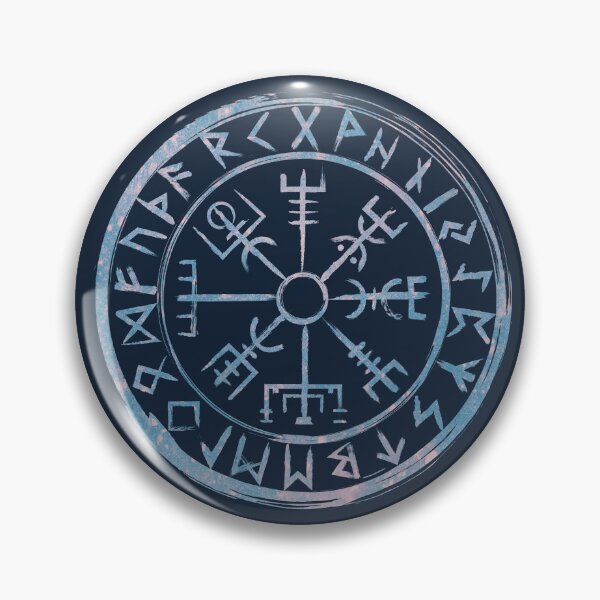 Item preview, Vegvisir Viking Compass - Ice Blue designed and sold by Lidra Zehcnas.