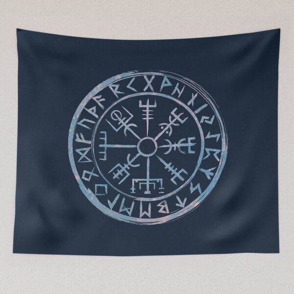 Item preview, Vegvisir Viking Compass - Ice Blue designed and sold by Lidra Zehcnas.