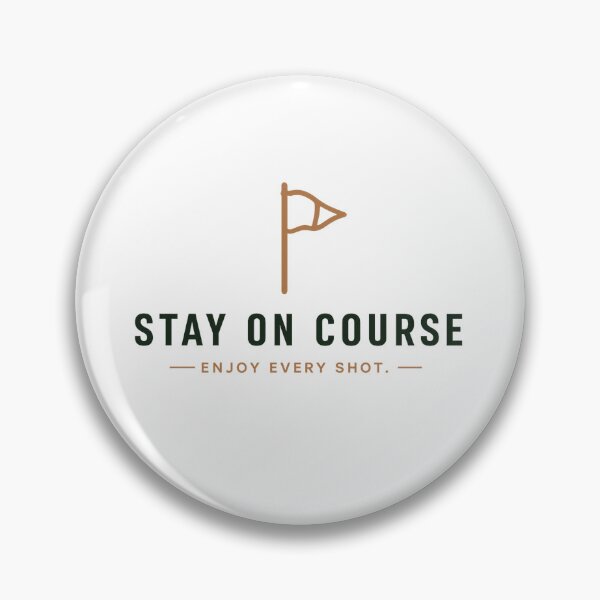 Item preview, Stay On Course Golf Flag Minimalist Inspirational Golf Design designed and sold by SILENT JAPAN.