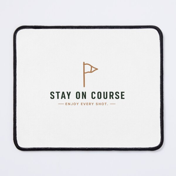 Item preview, Stay On Course Golf Flag Minimalist Inspirational Golf Design designed and sold by SILENT JAPAN.