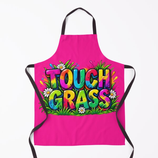 Item preview, Touch Grass Colorful 3D Typography designed and sold by Hari Arts.