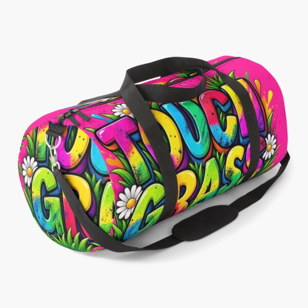 Item preview, Touch Grass Colorful 3D Typography designed and sold by Hari Arts.