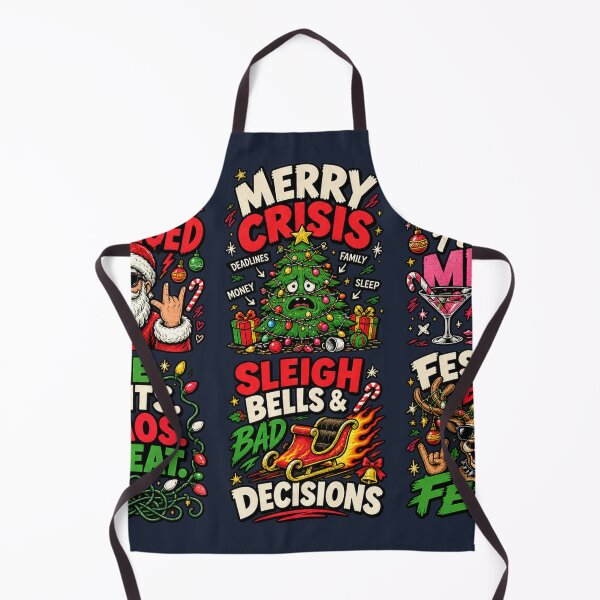 Item preview, Christmas Chaos Collection – Merry & Unhinged Funny Holiday Graphic designed and sold by warlistop.