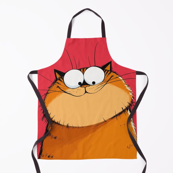 Item preview, Funny Fat Orange Tabby Cat Staring Cute Chunky Garfield Style Comic Graphic designed and sold by The Upside Down.