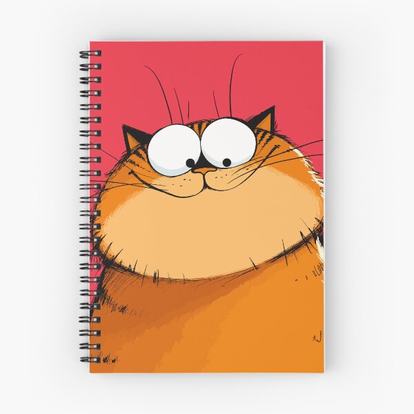 Item preview, Funny Fat Orange Tabby Cat Staring Cute Chunky Garfield Style Comic Graphic designed and sold by The Upside Down.