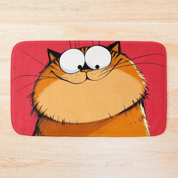 Item preview, Funny Fat Orange Tabby Cat Staring Cute Chunky Garfield Style Comic Graphic designed and sold by The Upside Down.