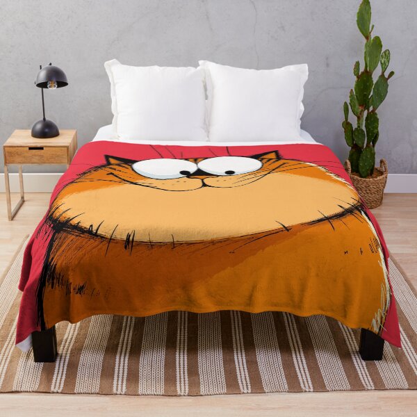 Item preview, Funny Fat Orange Tabby Cat Staring Cute Chunky Garfield Style Comic Graphic designed and sold by The Upside Down.