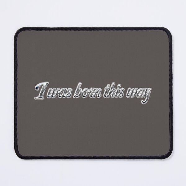 Item preview, Born This Way Pride & Self-Love Quote Typography Design designed and sold by ManggaeJM.