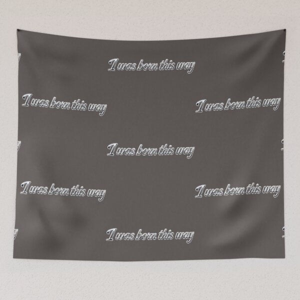 Item preview, Born This Way Pride & Self-Love Quote Typography Design designed and sold by ManggaeJM.