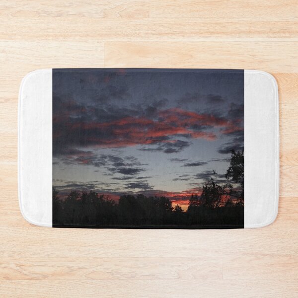 Item preview, Dark Sunset Sky Pink Clouds Silhouette Photography designed and sold by Nature Moments.