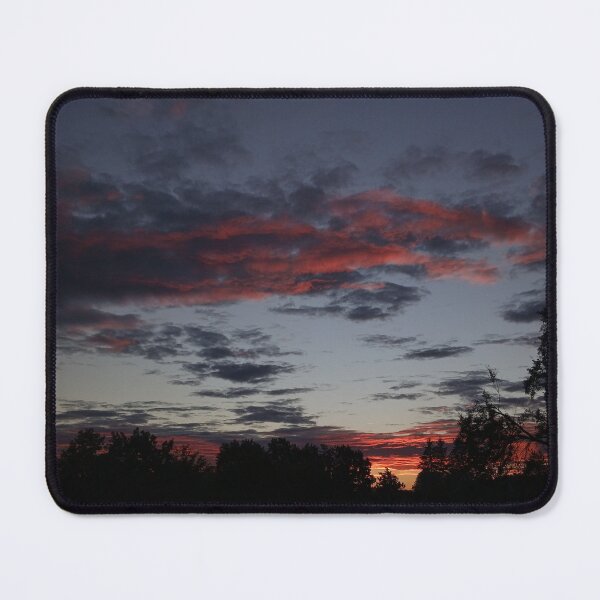 Item preview, Dark Sunset Sky Pink Clouds Silhouette Photography designed and sold by Nature Moments.