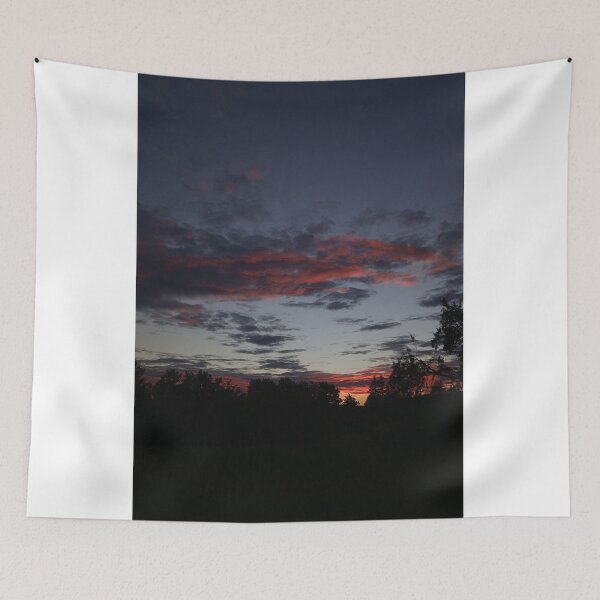 Item preview, Dark Sunset Sky Pink Clouds Silhouette Photography designed and sold by Nature Moments.