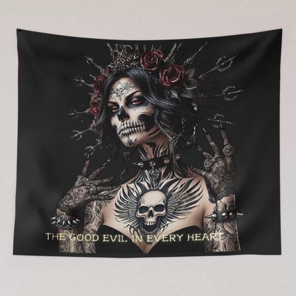 Item preview, Gothic Woman Wearing Spiky Headdress designed and sold by Voodoo Store Paranormal Collections.