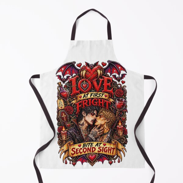 Item preview, DARK LOVE ❤️ - MONSTER ROMANCE COLLETION - VAMPIRE LOVE - LOVE AT FIRST FRIGHT - BITE AT SECOND SIGHT - GAY PRIDE designed and sold by WheelieGdArt.