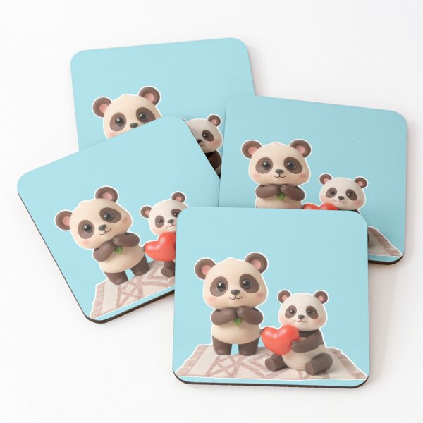 Item preview, Cute Pandas with Heart designed and sold by Agnisherl.